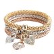 thumbnail image 1 of Female Christmas Jewelry Rose Gold Set Gold Bracelet Bracelet Rhinestone Women Jewelery Attraction Bracelets Wedding Jewelry, 1 of 2