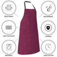 thumbnail image 5 of Naloa Small Stars Apron Kitchen Aprons with Pockets for Women Men Chef, 5 of 8