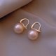 thumbnail image 3 of Pendientes de perlas temperamento retro simple moda mujer pendientes de textura alta joyería, 3 of 6