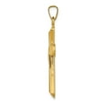 thumbnail image 2 of 14k Yellow Gold Hollow Cross Pendant, 2 of 4