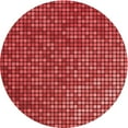 thumbnail image 1 of Ahgly Company Tapis Rond Lavable en Machine Intérieur Transitionnel Rouge, 4 Pieds Rond, 1 of 7