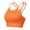 Orange, variant on Fgnfyis Women Crisscross Back Sports Bra Padded Racerback Crop Sports Bras Workout Yoga Gym Tank Top Everyday Wear Bras White XL
