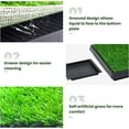thumbnail image 5 of Vivifying Turf Potty Pads for Puppy Dogs Pee Training, Dog Grass Pet Loo Indoor/Outdoor,Washable Pet Mat, Fake Artificial Grass for Dogs Potty,25"x20",with Tray, 5 of 8