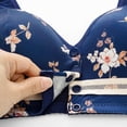 thumbnail image 5 of Aofany Womens Plus Size Bra, Bras for Women, Woman's Print Front Buckle Elastic Bra Without Steel Rim, 36B/C-44B/C, 5 of 6