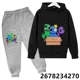 thumbnail image 3 of Nuevas sudaderas con capucha para niños con estampado de dibujos animados de amigos del arcoíris de anime, sudaderas de manga para primavera, otoño e invierno, conjuntos de sudaderas con capucha para, 3 of 5