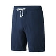 thumbnail image 6 of Gibobby Men's Long Cargo Shorts Casual Below Knee Capri Shorts Relaxed Fit with Pockets[Navy,M], 6 of 9