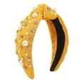 thumbnail image 2 of Helii Women Headband Wide Knot Pearl Vintage Elegant Casual Wedding Hair Hoop, 2 of 6
