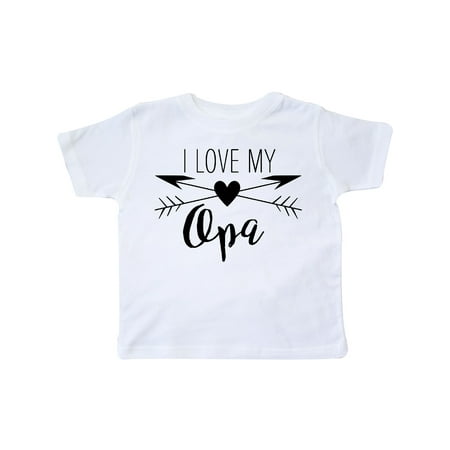 

Inktastic I Love my Opa heart and arrows Gift Toddler Boy or Toddler Girl T-Shirt