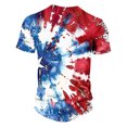 thumbnail image 5 of Cavosen Shirts for Men Graphic Tees Short Sleeve Crew Neck 4th of July Patriotic Tee Red White and Blue Shirt Summer Basic Tops, 5 of 5