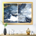thumbnail image 3 of Designart 'Gold and Dark Blue Abstract Waves IV' Modern Framed Art Print, 3 of 4