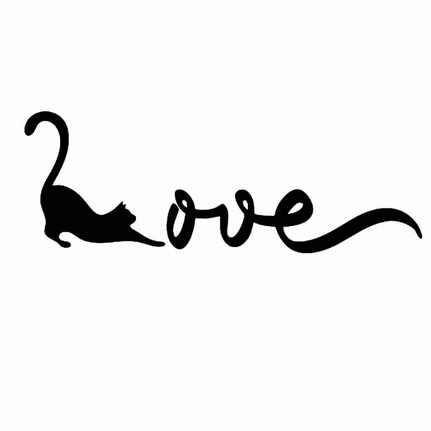 Cuadro Decorativo de Metal con Diseño gato love Mediano