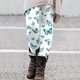 thumbnail image 1 of MKLEKYY Leggings deportivos de cintura alta con estampado informal para mujer, pantalones de yoga para fitness 4480, 1 of 3