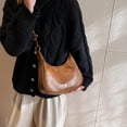 thumbnail image 6 of Small Hobo Bags for Women Retro Crescent Shoulder Purse Fall Soft Crossbody Handbag, 6 of 6