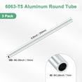 thumbnail image 3 of Tubo redondo de aluminio 6063 de 250 mm en paquete de 3, 7 mm ID 10 mm OD, tubería de aluminio sin costura para manualidades DIY [0.28x0.39x9.8IN], 3 of 7