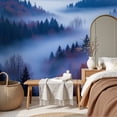 thumbnail image 6 of Wallpaper Misty Mountain Forest Landscape Autumn Foliage Layered Peel and Stick Wall Murals 69"H x 96"W Removable PVC Wall Paper Self-Adhesive Wall Paintings Art Decor for Bedroom Living Room, 6 of 7