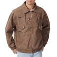 thumbnail image 7 of Zpzdpjkx Mens PU Leather Bomber Jacket Lapel Collar Multi Zipper Pockets Soft Texture Daily Street Fashion Casual Lightweight City Skate Vacation Jackets for Men, 7 of 7