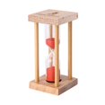 thumbnail image 1 of Kids Favors Wooden Desktop Colorful Toothbrush Shower Timer Sandglass Ornament Hourglass Timer Brush Teeth Clock RED, 1 of 1