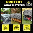 thumbnail image 6 of 18 ft. x 24 ft. Heavy-Duty Commercial Silver/Black Tarp Cover 10 Mil Thick Weave Material, Waterproof, 6 of 7
