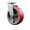Swivel - No Brake - Red, variant on 4 Inch Red Poly on Cast Iron Wheel Rigid Caster with Ball Bearing SCC