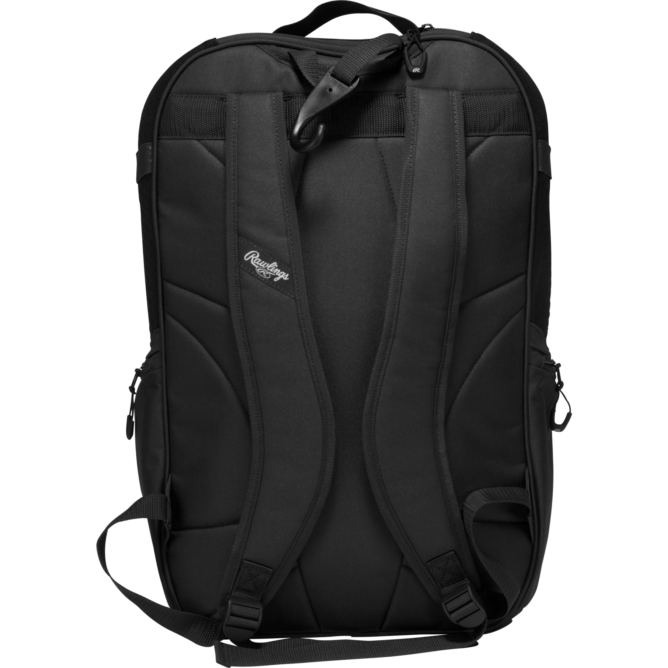 Rawlings Journey Players Baseball Backpack | Bat & Gear Bag | Black