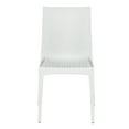 thumbnail image 2 of Afuera Living Chaise de Salle à Manger Intérieure Extérieure en Tissage Moderne, Blanche, Ensemble de 4, 2 of 9