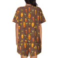 thumbnail image 4 of Womens Pajama Sets With Pocket, Funny Carrot Lounge Sets Short Sleeve Sleepwear PJ Sets for Women, 4 of 6