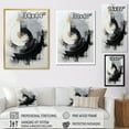 thumbnail image 4 of Designart "Black And White Zen VORTEX II" Abstract Spirals Metal Art Living Room, 4 of 5