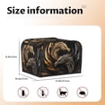 thumbnail image 5 of Uemuo Vintage Metal Dragon Print Toaster Cover 4 Slice, Small Kitchen Appliance Covers, Toaster Oven Cover with Loop, Bread Machine Cover Dust Cover Protection, 5 of 7