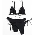 thumbnail image 7 of Daznico Women's 3-Piece Bikini Set, Triangle Top with Two Styles of Bottoms,XL, 7 of 7
