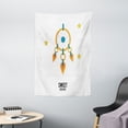 thumbnail image 1 of Sweet Dreams Tapestry, Dream Catcher Design with Stars Stripes Background Night Doodle, Wall Hanging for Bedroom Living Room Dorm Decor, 40W X 60L Inches, Orange Yellow Petrol Blue, by Ambesonne, 1 of 2