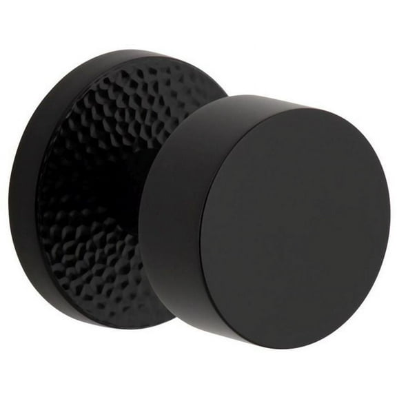 Viaggio Clomhmclo_Prv_238 Circolo Hammered Solid Brass Privacy Door Knob Set - Black