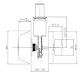 thumbnail image 3 of Satin Nickel Single Cylinder Deadbolt with Twist-Knob Interior, 6-Way Universal Fit, 3 of 9