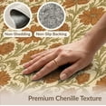 thumbnail image 6 of ODIKA Bathroom Allover Motif Aged Decorative Frame Vintage Passage for Entryway, Kitchen, Mudroom, Stain Resistant Flatwoven, 6 of 7