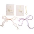 thumbnail image 1 of YSNOOWE 1Set Paper Wedding Vows Cards with Elegant Bowknot Pattern Perfect for Wedding Banquets, 1 of 8