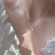 thumbnail image 2 of Collar de corazón Kpop para mujer, cadena de clavícula de amor de frijol de la suerte francés, collar femenino Simple coreano, colgante femenino de doble capa, 2 of 4