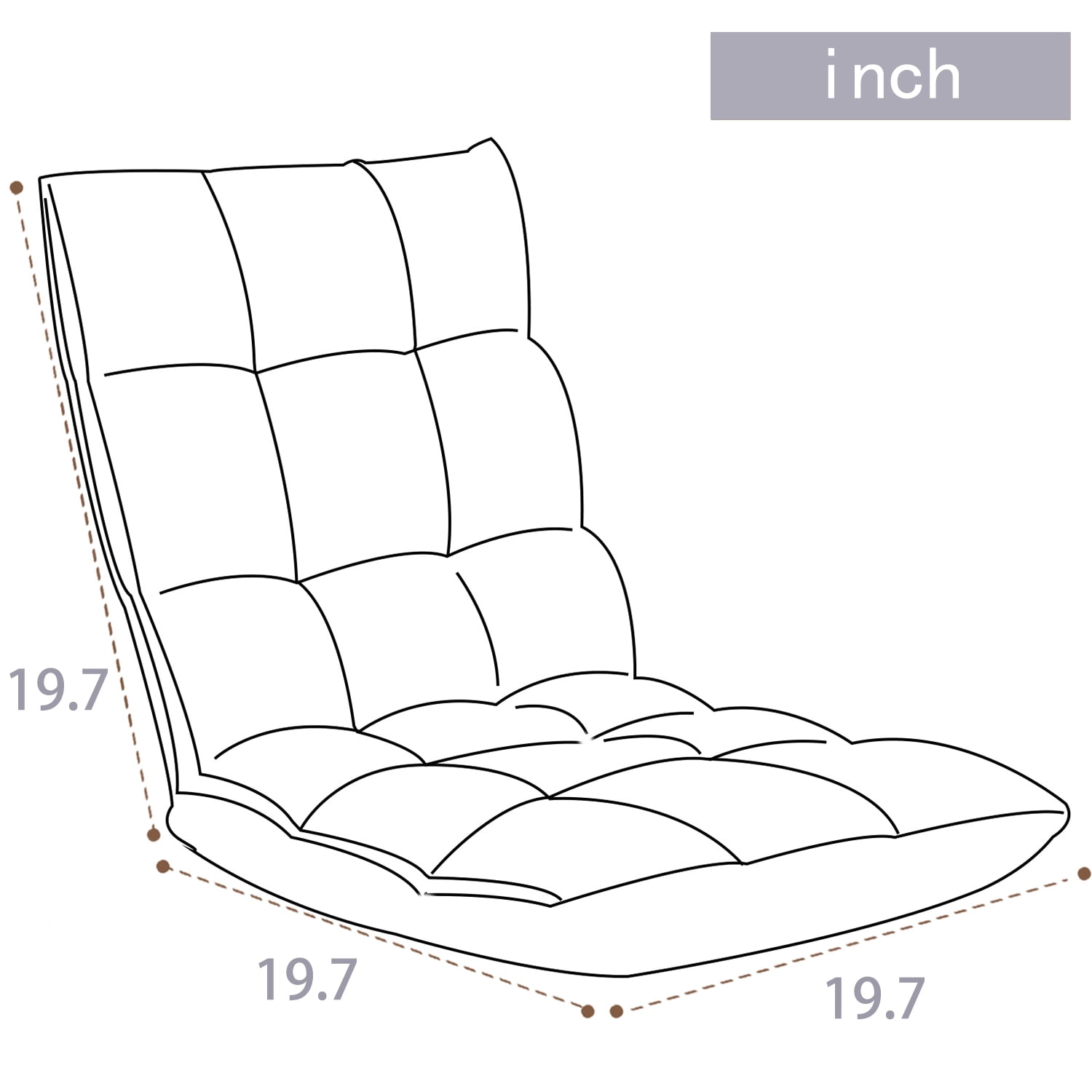 Kadyn Indoor 5-Position Adjustable Floor Chair, Folding Padded Gaming Sofa Chair with Back Support, Lounge Chair for Adults Video Gaming, Gray Kadyn Indoor 5-Position Adjustable Floor Chair, Folding Padded Gaming Sofa Chair with Back Support, Lounge Chair for Adults Video Gaming, Gray