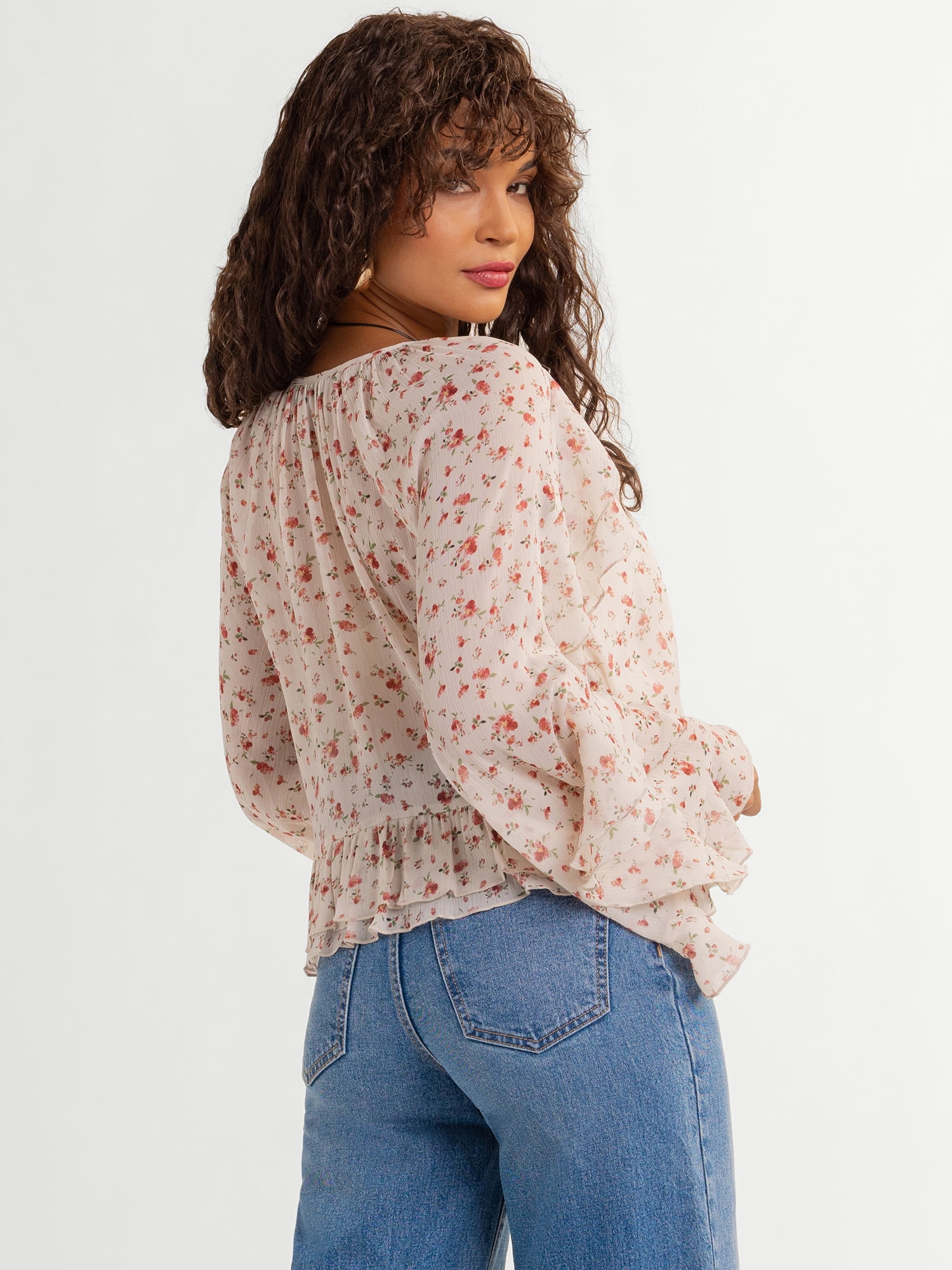 Jessica Simpson Women's Ella Ruffle Top, Sizes XS-XL