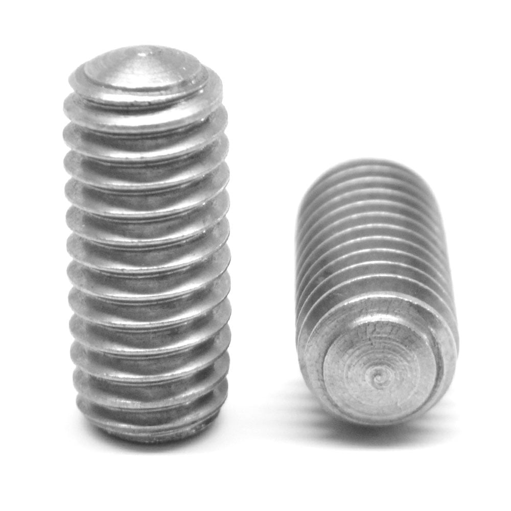 #6-32 x 1/8 Coarse Thread Socket Set Screw Cup Point Stainless Steel 18-8 Pk 100