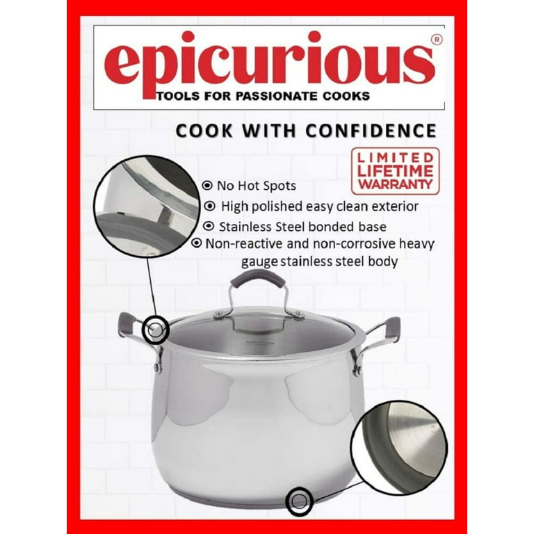 Epicurious 11-Piece Nonstick Drizzle Grey Cookware Set 