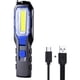 thumbnail image 1 of Luz de trabajo LED recargable, potente luz de trabajo portátil LED recargable, lámpara magnética USB, batería COB de 2800 mAh, gancho y cable de carga Zhivalor BST3068559, 1 of 5