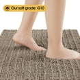 thumbnail image 4 of HAKUNA Upgrade Extra Large Dark Beige Bathroom Rug Set 3 Pieces Gray Ultra Soft, Thick Absorbent Bath Mats, Non Slip Chenille Toilet Mat Bathroom, Bedroom, Kitchen, Taupe, 4 of 8