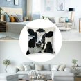 thumbnail image 5 of BANET Decorative Throw Pillow Covers Set of 2, Soft Flannel Fleece Pillowcase Square Cushion Covers for Sofa Couch Bed, Black/White 22x22in, 5 of 7