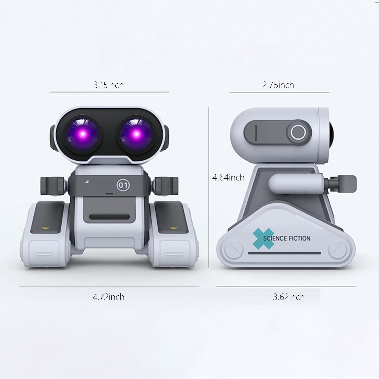 Rechargeable RC Robot Remote Toy,Intelligent 2.4G Control Robot Toy,Walking Dancing Music Light Toy, Educational Interactive Robot Toy,Hand Eye Coordination Development Toy,USB Charging Robot Toy