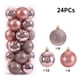 thumbnail image 3 of 24 bolas navideñas para árbol de Navidad, adornos para árbol de Navidad, colgantes para árbol de Navidad, suministros para fiestas navideñas en casa, decoraciones navideñas, 3 of 5