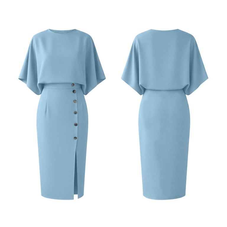 short sleeve dress suit St. John Evening 2Pc Short Sleeve Jacket & Skirt Suit in Aqua/Cream
