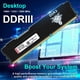 thumbnail image 3 of Yongxinsheng Ddr3 8Gb Desktop Ram 1600Mhz Pc3-12800 Udimm Non-Ecc Unbuffered 1.5V 2Rx8 Dual Rank 240 Pin Cl11 Pc Módulo De Actualización De Memoria De Computadora (Negro), 3 of 5