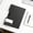 Black, variant on Clipboard Folder Flip Cover Metal Clip, Foldable Writing Board, Letter/A4 Size, Portable File for Office Nurse Teacher Contractor Home