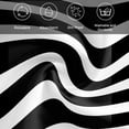 thumbnail image 5 of Black Striped Cloth Napkins, Modern Simple Monochrome Geometric White Washable and Reusable Dinner Napkins Set of 6, Table Napkin for Kitchen Party Birthday Wedding Hotel Housewarming 20"x20", 5 of 8