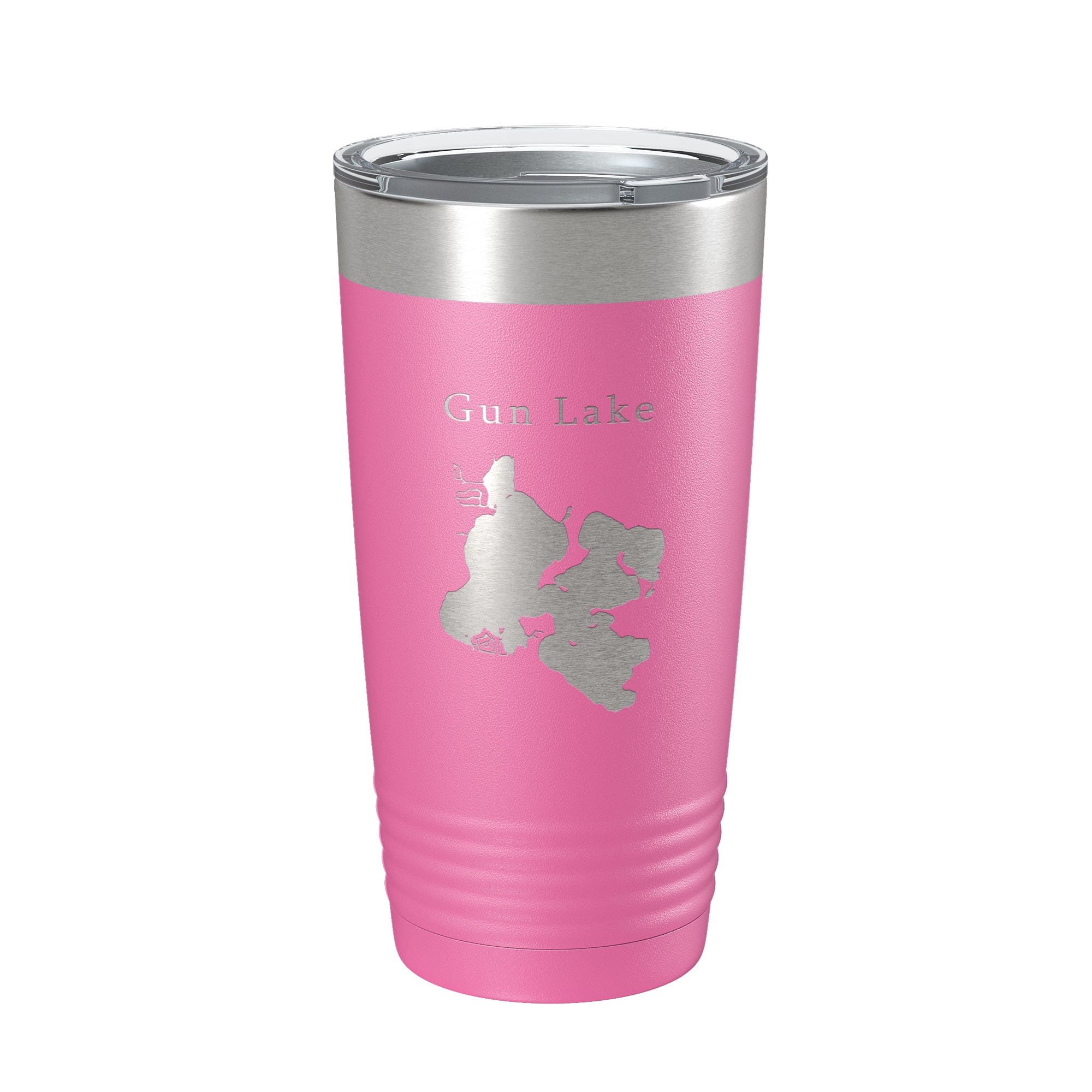 Gun Lake Map Tumbler Travel Mug Insulated Laser Engraved Coffee Cup