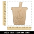 thumbnail image 2 of Boba Bubble Milk Tea Wood Shape Unfinished Piece Cutout Craft DIY Projects - 6.25 Inch Size - 1/4 Inch Thick, 2 of 7